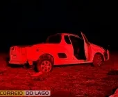Carga de sorgo na pista causa capotamento e deixa casal ferido entre Santa Helena e Entre Rios do Oeste