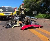 Jovem motociclista morre em colisão frontal na PR-317 em Toledo