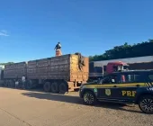 Casal é preso em Marechal Rondon com bitrem carregado de cigarros