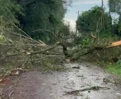 Temporal causa estragos e interdita estrada do Lira em Marechal Rondon