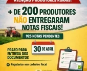 Mais de 200 produtores ainda não entregaram notas fiscais em Mercedes
