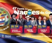 Festa das Nações começa quinta-feira com shows nacionais gratuitos, gastronomia e R$ 100 mil em prêmios em Guaíra