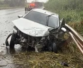 Homem fica ferido em grave acidente na BR-163 entre Mercedes e Bela Vista - Guaíra