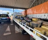 PRF apreende quase 4 toneladas de drogas na BR-163 em Mercedes