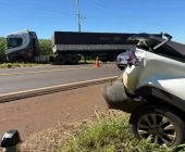 Mais um acidente é registrado na BR-163 entre Mercedes e Marechal Rondon