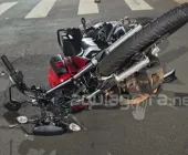 Motociclista fica inconsciente após violenta colisão em Marechal Rondon