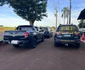 PRF recupera caminhonete furtada após perseguição entre Marechal Rondon e Mercedes