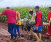 Homem é encontrado baleado em meio a lavoura de milho na região