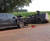 Viatura do DOF capota após acidente no MS e quatro policiais ficam feridos