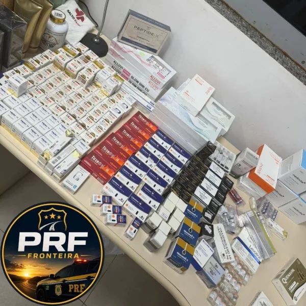 PRF prende homens com medicamentos e anabolizantes em Guaíra