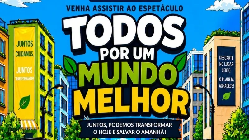 Espetáculo teatral leva educação ambiental e reflexão ao público em Guaíra