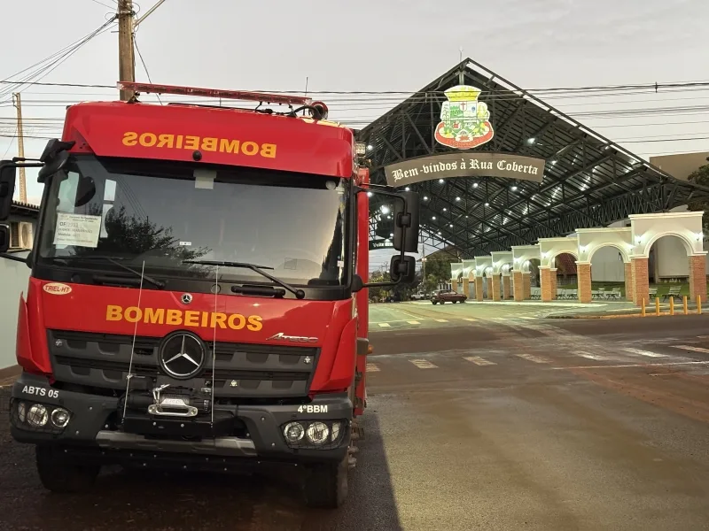 Presença de caminhão do Corpo de Bombeiros do Maranhão chama atenção em Mercedes