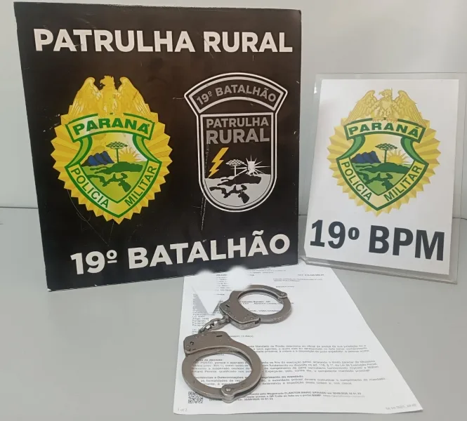 Patrulha Rural cumpre mandado de prisão em Guaíra durante operação