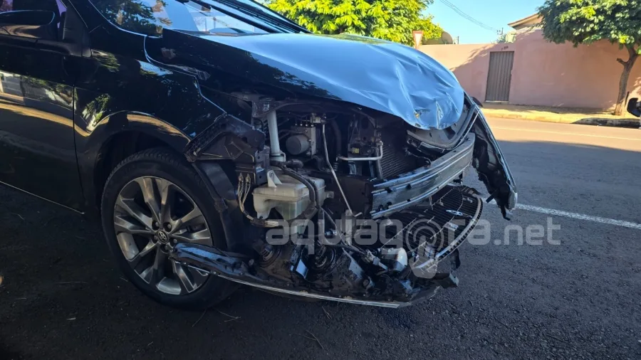 Grave colisão entre carro e moto mobiliza Corpo de Bombeiros em Marechal Rondon