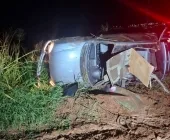 Capotamento deixa feridos graves na PR-182 entre Palotina e Francisco Alves