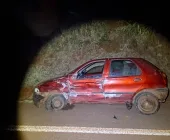 Mulher fica ferida em acidente na PR-239 entre Quatro Pontes e Novo Sarandi