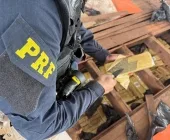 PRF apreende mais de meia tonelada de maconha em caminhão na BR-487