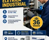 Curso gratuito de Manutenção Elétrica Industrial abre 36 vagas em Mercedes com bolsa de R$ 1 mil
