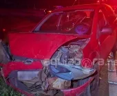 Colisão traseira violenta deixa idoso em estado grave na PR-467, em Marechal Rondon