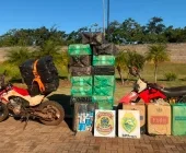 BPFron apreende motos e 1.200 pacotes de cigarros contrabandeados em Guaíra