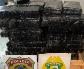 Mais de meia tonelada de maconha é apreendida no Lago de Itaipu, em Guaíra