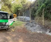 Incêndio é registrado em mata na Área de Lazer do Arroio Guaçu
