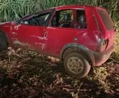 Motorista fica ferido em capotamento entre Toledo e Vila Nova