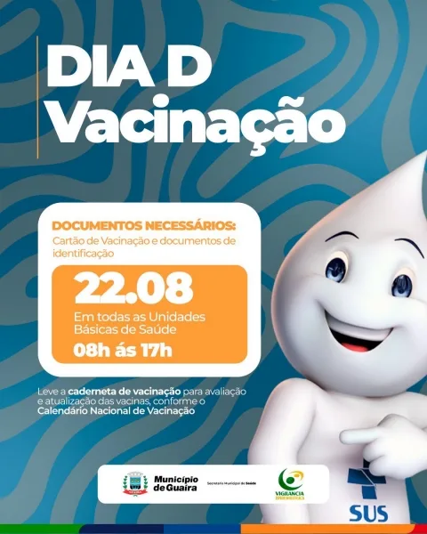 Guaíra terá Dia D de vacinação contra a gripe neste sábado