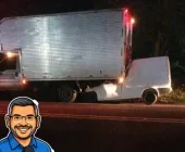 Carro fica destruído e jovem morre em grave acidente na BR-163 em Mundo Novo