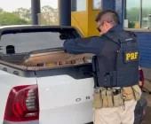 Veículo roubado carregado com cigarros é apreendido pela PRF em Guaíra