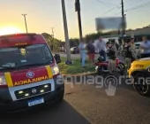 Acidente entre carro e moto mobiliza Corpo de Bombeiros em Marechal Rondon