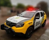 PM de Mercedes cumpre mandado de prisão no parque de lazer de Porto Mendes