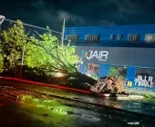 Forte temporal deixa estragos em Guaíra e mais da metade da cidade sem luz