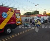 Idosa fica ferida após ser atropelada em Marechal Rondon