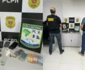 Homem é preso e adolescente apreendida com drogas e munições em Guaíra