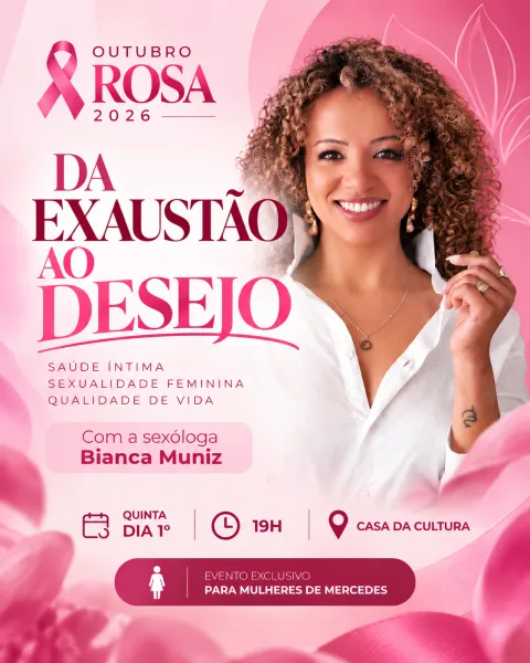 Mercedes promove encontro sobre saúde e sexualidade feminina nesta quinta