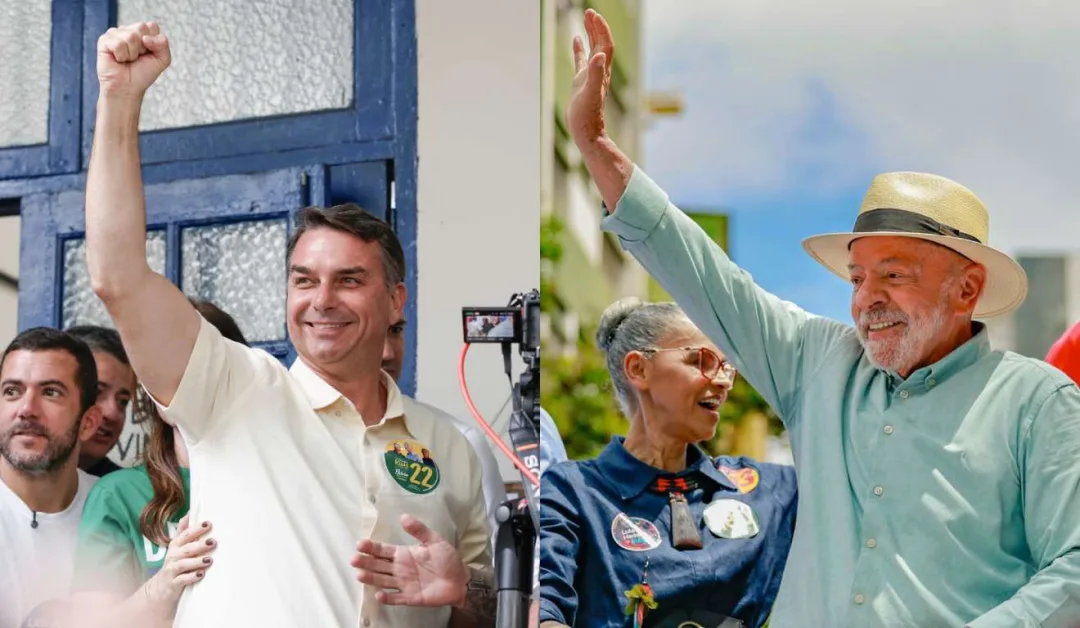 Flávio Bolsonaro e Lula vão disputar o 2º turno para presidente do Brasil