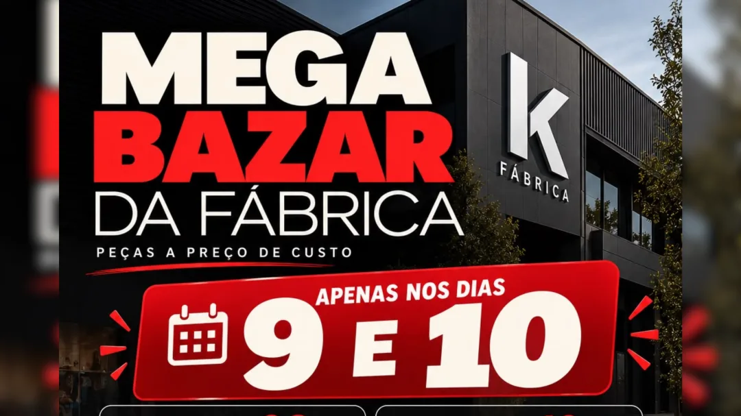 Fábrica IK realiza Mega Bazar com ofertas imperdíveis de roupas nesta sexta e sábado, em Mercedes