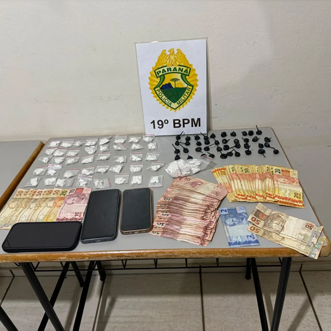 ROTAM apreende cocaína e dinheiro em ação contra o tráfico em Toledo