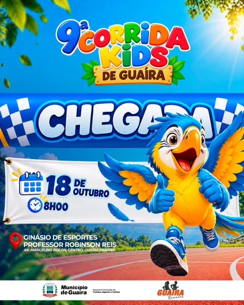 Corrida Kids de Guaíra tem nova data e será realizada no dia 18