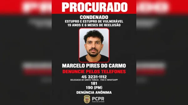 Condenado por estupro contra enteada é procurado pela Polícia Civil no Paraná