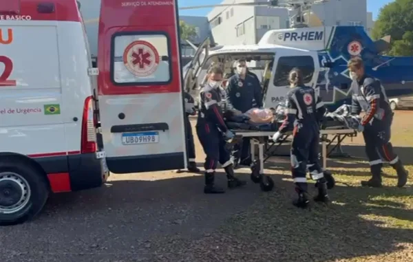 Após infarto, mulher é transportada de helicóptero de Toledo para Cascavel