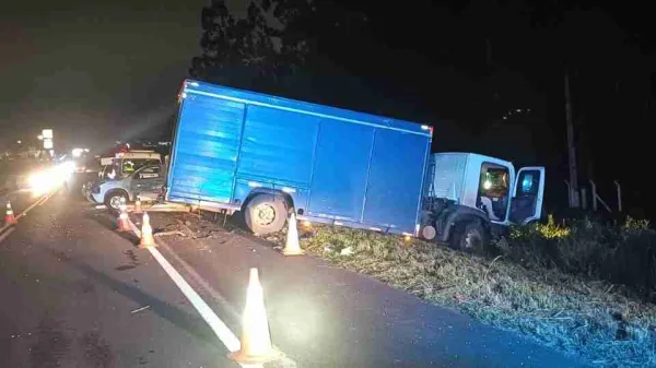 Motorista morre em batida frontal na BR-277, em Guarapuava