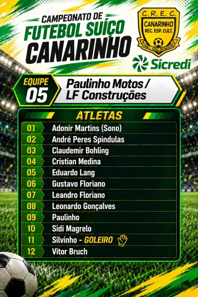 Campeonato do Clube Canarinho inicia neste sábado; confira as equipes e jogos