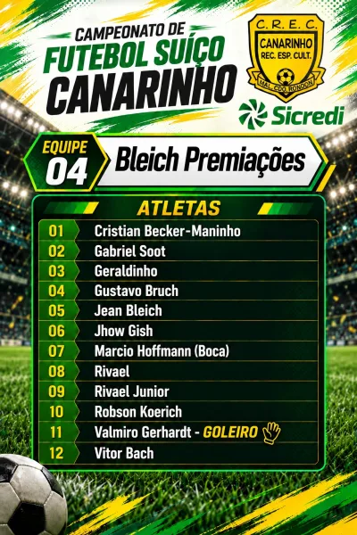 Campeonato do Clube Canarinho inicia neste sábado; confira as equipes e jogos