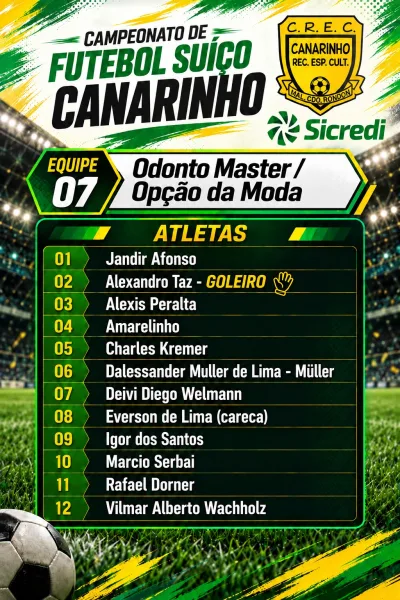 Campeonato do Clube Canarinho inicia neste sábado; confira as equipes e jogos