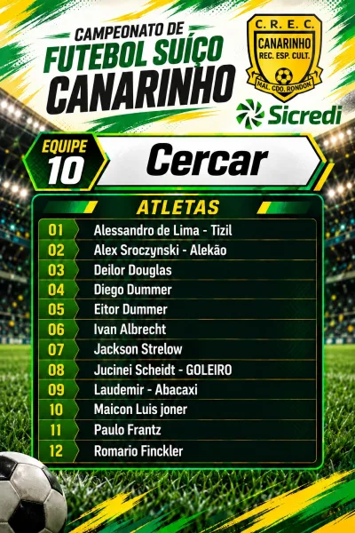 Campeonato do Clube Canarinho inicia neste sábado; confira as equipes e jogos
