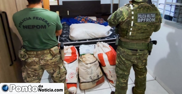 Dois homens são presos com celulares, anabolizantes e agrotóxicos do Paraguai, em Guaíra